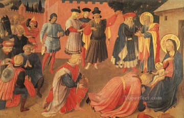  angel arte - Adoración de los Reyes Magos Renacimiento Fra Angelico